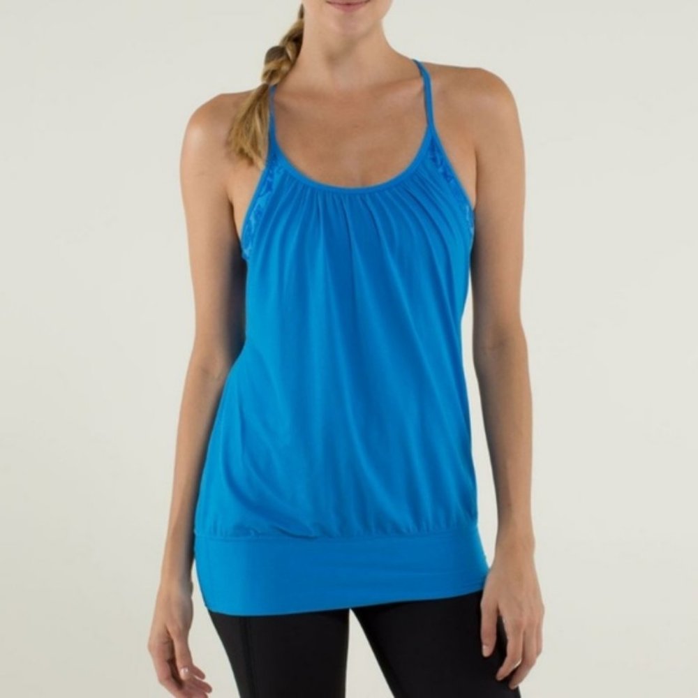 Lululemon / No Limits / blue tank top